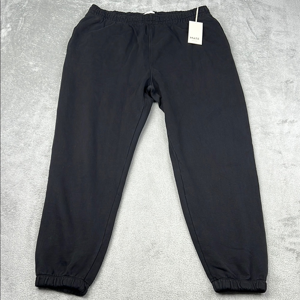NEW MATE The‎ Label XL 100% Organic Cotton Black Women's Mens Joggers